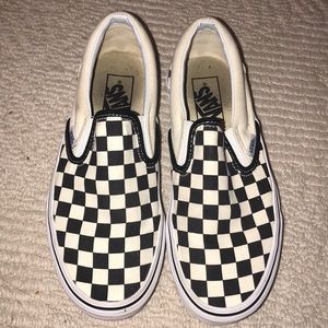 Women’s checkerboard slip-ons SIZE 7.5